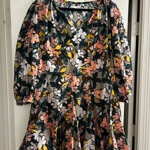 Velvet by Graham & Spencer Floral Midi Dress - Pink, Yellow, Green